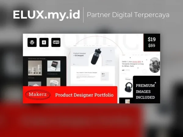 Tampilan Makerz Portfolio Product Startup Wordpress Theme