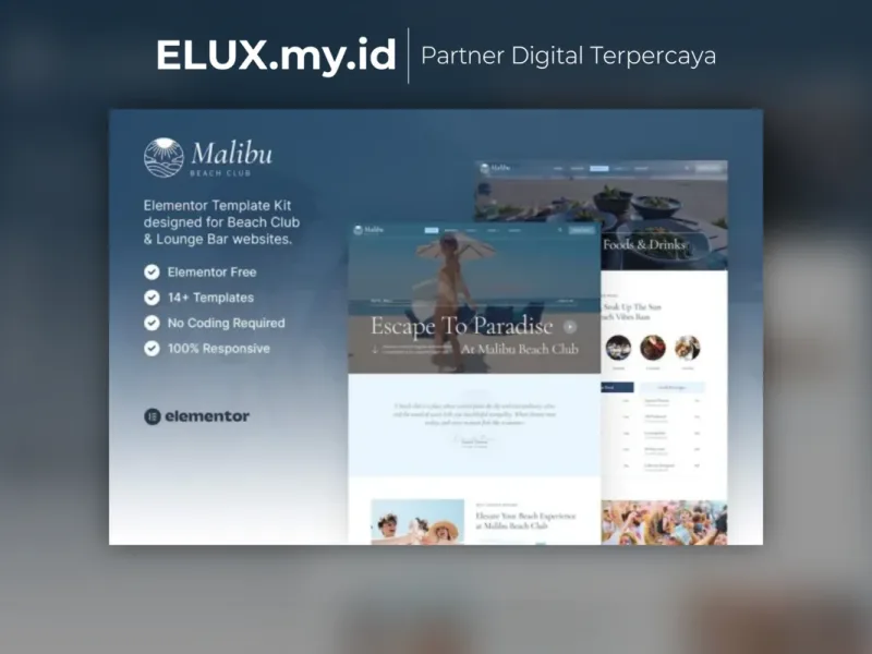 Malibu Beach Club Lounge Bar Elementor Template Foto Asli Malibu Beach Club Lounge Bar Elementor Template Kit Lifetime