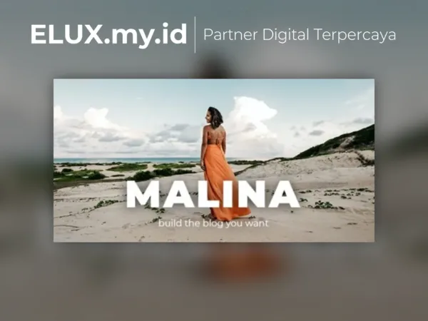 Detail Produk Malina Personal Wordpress Blog Theme