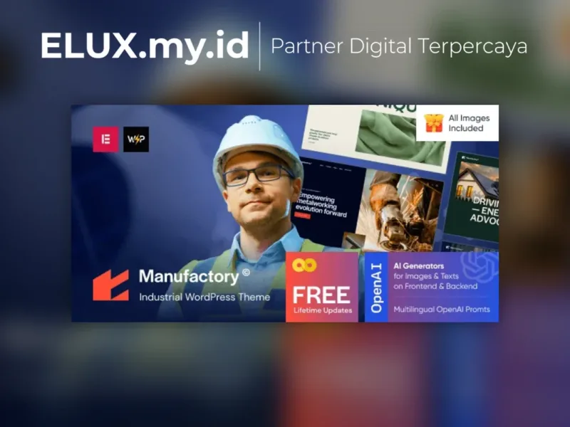 Manufactory Industrial Wordpress Theme Tampilan Manufactory Industrial Wordpress Theme
