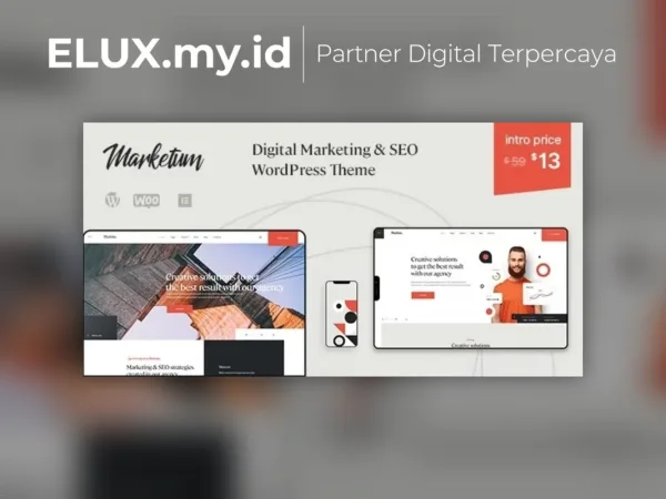 Lisensi Resmi Marketum Digital Marketing Seo Wordpress Theme