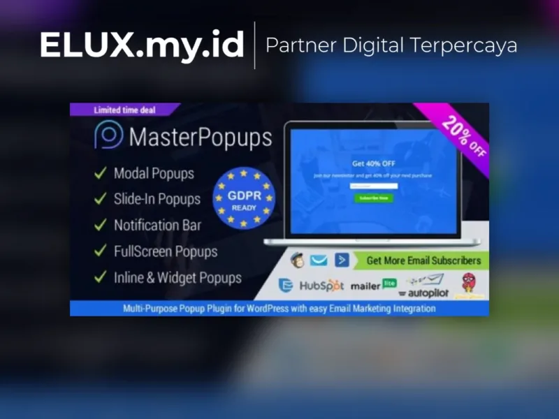 Master Popups Wordpress Popup Plugin For Lead Jual Master Popups Wordpress Popup Plugin For Lead Generation