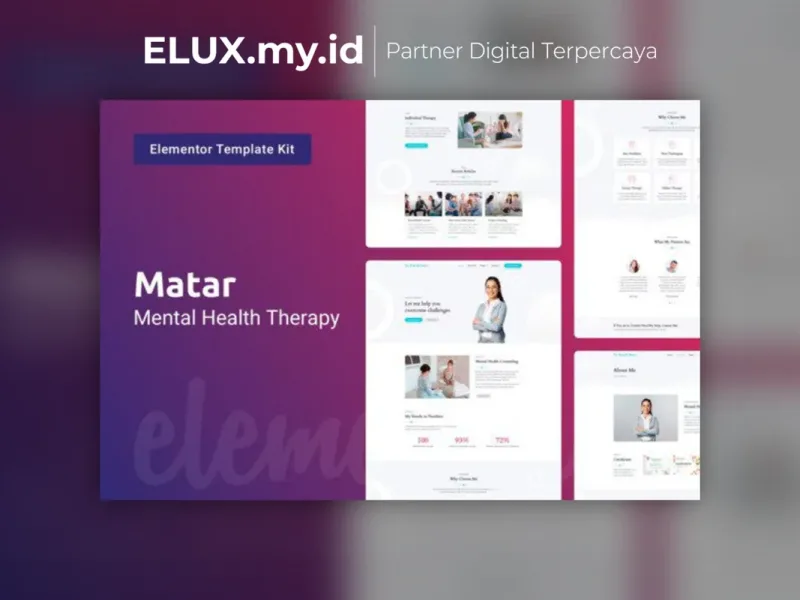 Matar Mental Health Therapy Elementor Template Lisensi Resmi Matar Mental Health Therapy Elementor Template Kit Lifetime