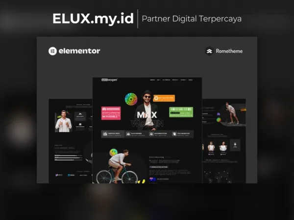 Lisensi Resmi Max Content Creator Elementor Pro Full Site Template Kit Lifetime