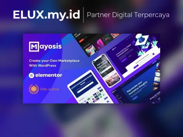 Tampilan Mayosis Digital Marketplace Wordpress Theme