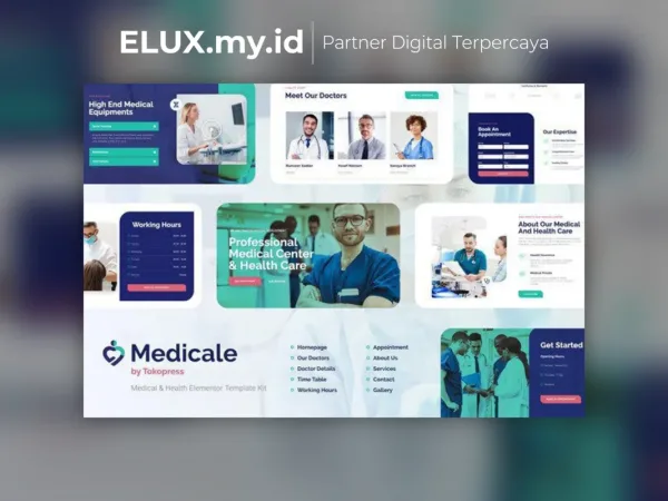 Jual Medicale Pharmacy Medical Elementor Template Kit Lifetime Unlimited Domain