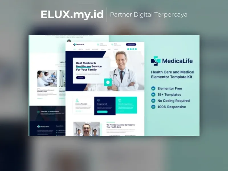 Medicalife Health Care Medical Elementor Template Lisensi Resmi Medicalife Health Care Medical Elementor Template Kit Lifetime