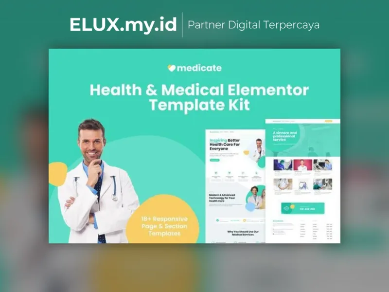 Medicate Health Medical Elementor Template Kit Jual Medicate Health Medical Elementor Template Kit Lifetime Unlimited Domain