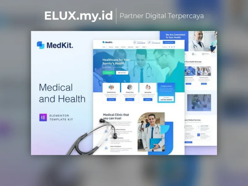 Medkit Health Medical Elementor Template Kit Jual Medkit Health Medical Elementor Template Kit Lifetime Unlimited Domain