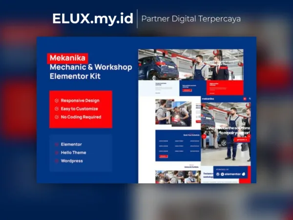 Detail Produk Mekanika Mechanic And Workshop Company Template Kit Lifetime