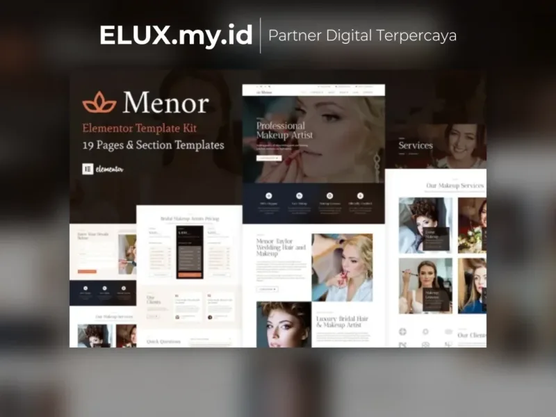 Menor Makeup Artist Hair Stylist Elementor Pro Detail Produk Menor Makeup Artist Hair Stylist Elementor Pro Template Kit
