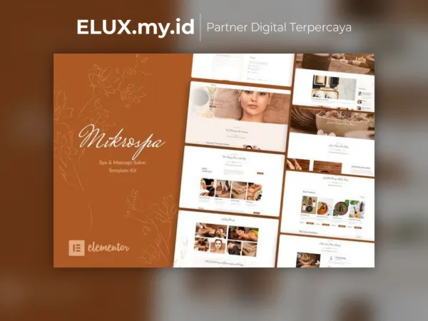 Foto Asli Mikrospa Spa Massage Elementor Template Kit Lifetime Unlimited Domain