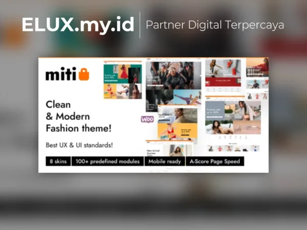 Lisensi Resmi Miti Elementor Fashion Woocommerce Theme