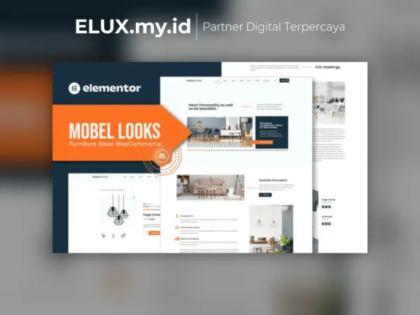 Jual Mobel Looks Furniture Store Woocommerce Elementor Template Kit Lifetime