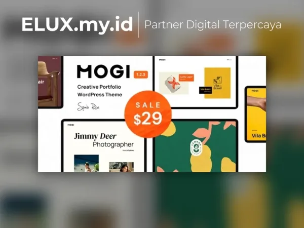 Lisensi Resmi Mogi A Creative Portfolio Agency Wordpress Theme