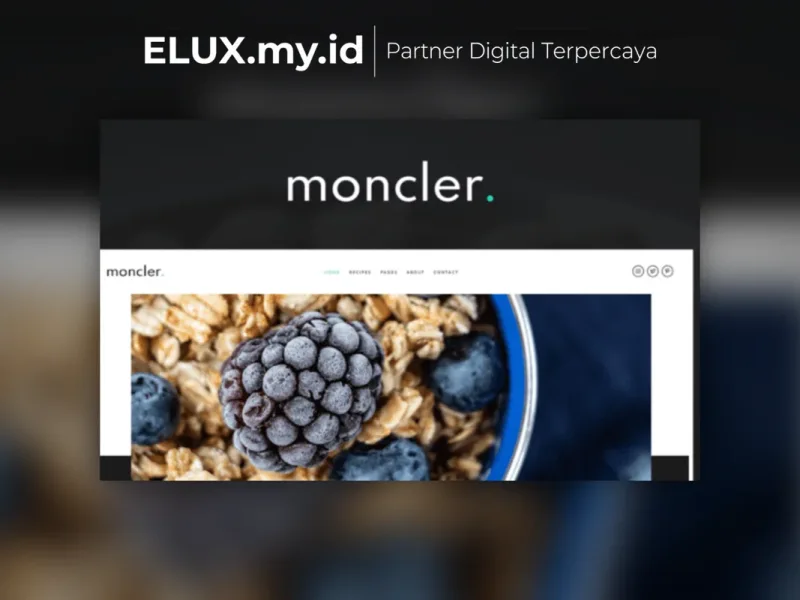 Moncler Food Blog Elementor Template Kit Lifetime Detail Produk Moncler Food Blog Elementor Template Kit Lifetime Unlimited Domain