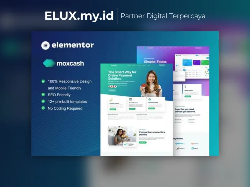 Moxcash Online Payment Gateway Elementor Pro Foto Asli Moxcash Online Payment Gateway Elementor Pro Template Kit Lifetime