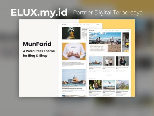 Tampilan Munfarid A Wordpress Theme For Blog Shop