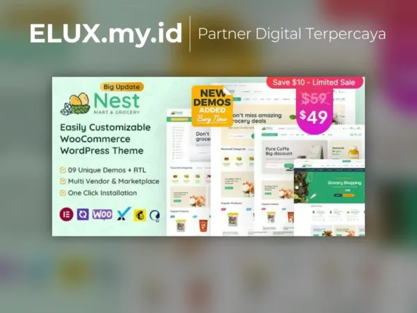 Jual Nest Grocery Store Woocommerce Wordpress Theme