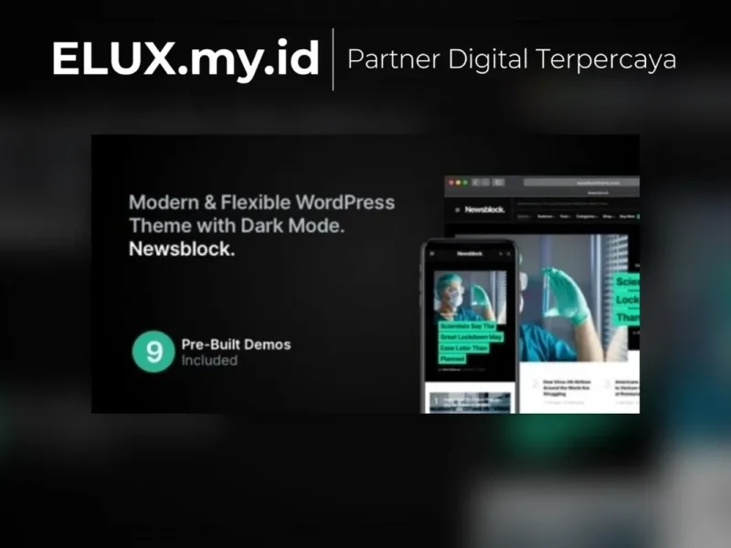 Jual Newsblock News Magazine Wordpress Theme With Dark Mode