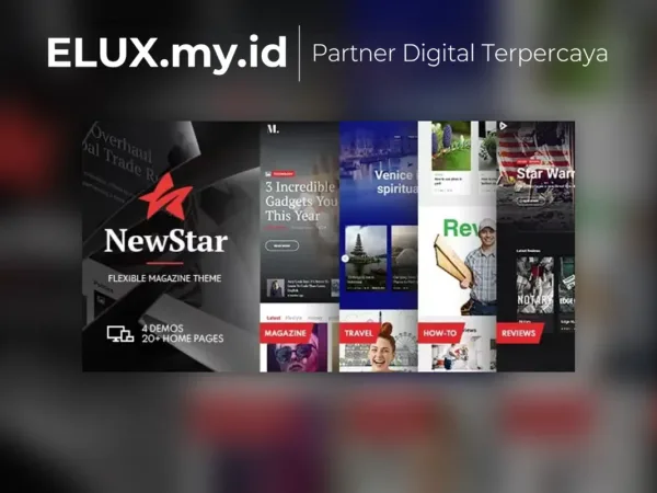 Tampilan Newstar Magazine News Wordpress Theme
