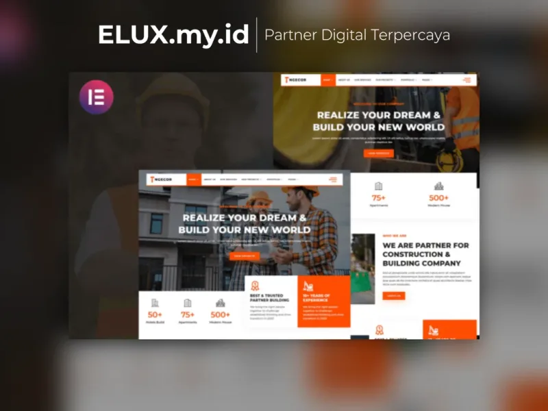 Ngecor Construction Building Company Elementor Tampilan Ngecor Construction Building Company Elementor Template Kit Lifetime