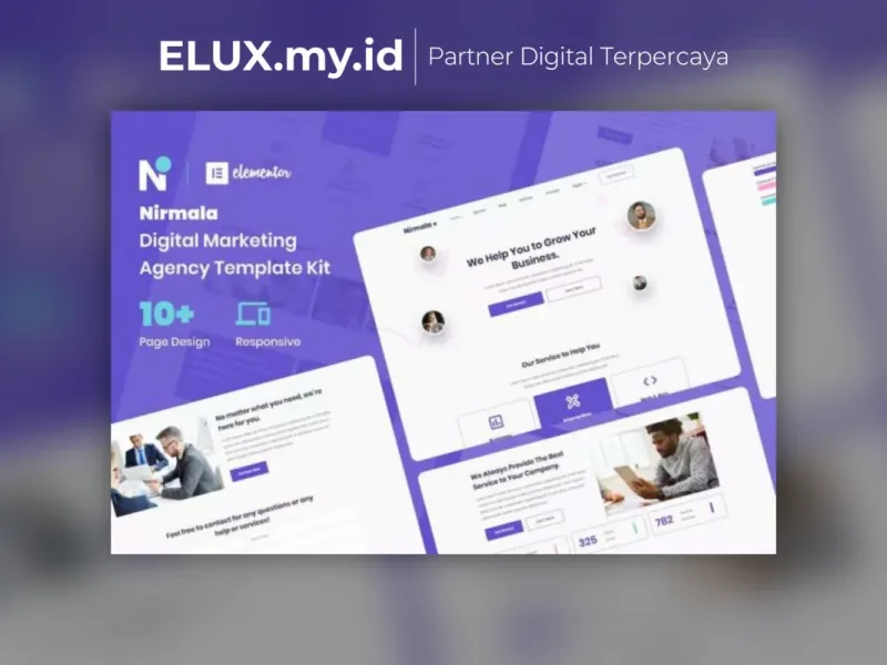 Nirmala Digital Marketing Agency Elementor Tampilan Nirmala Digital Marketing Agency Elementor Template Kit Lifetime
