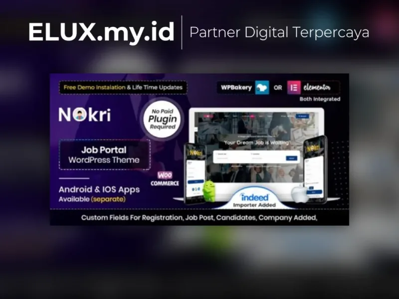 Nokri Job Board Wordpress Theme Detail Produk Nokri Job Board Wordpress Theme