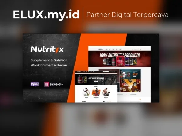 Lisensi Resmi Nutritix Supplement Nutrition Woocommerce Wordpress Theme