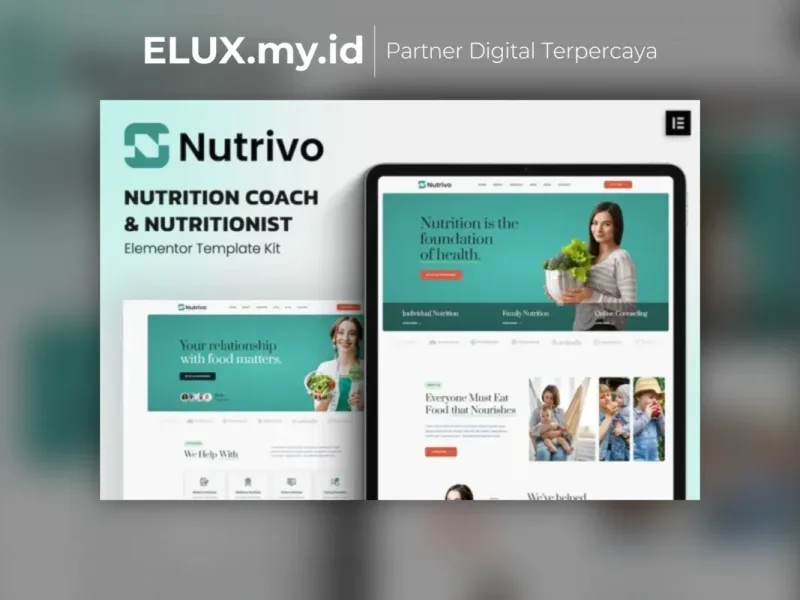 Nutrivo Nutrition Coach Nutritionist Elementor Lisensi Resmi Nutrivo Nutrition Coach Nutritionist Elementor Template Kit