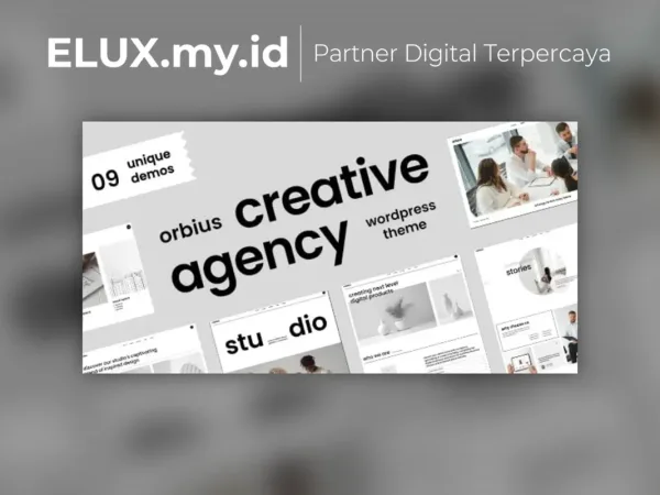 Tampilan Orbius Creative Agency And Portfolio Wordpress Theme