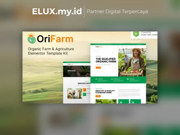 Jual Orifarm Organic Farm Agriculture Elementor Template Kit Lifetime Unlimited