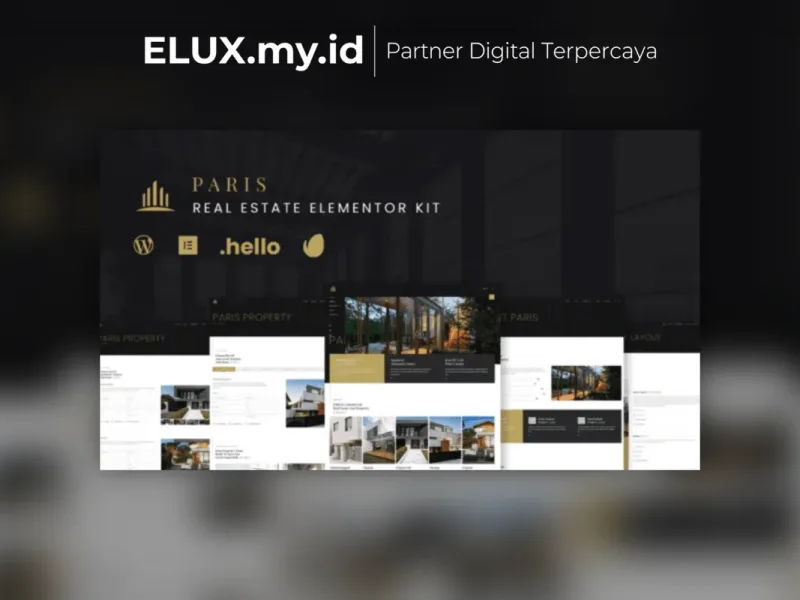 Paris Real Estate Elementor Template Kit Lifetime Detail Produk Paris Real Estate Elementor Template Kit Lifetime Unlimited Domain