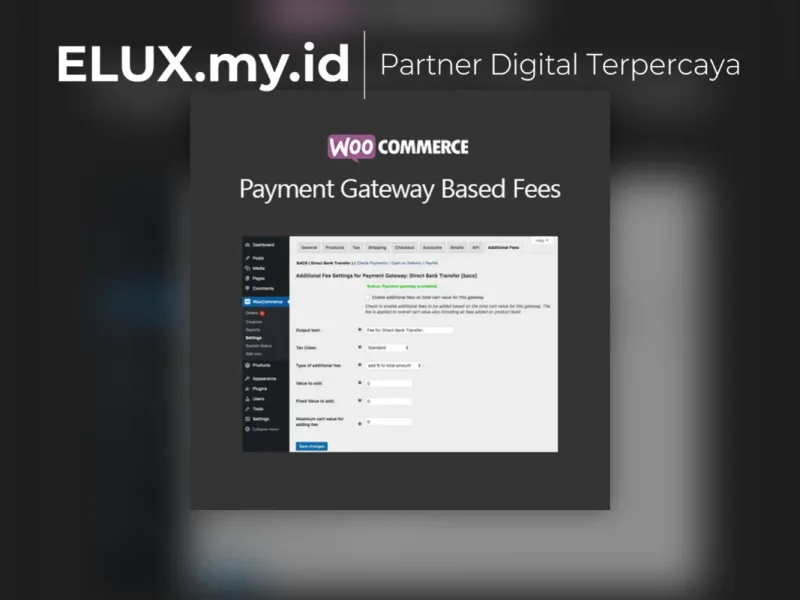 Detail Produk Payment Gateway Based Fees For Woocommerce Wordpress Plugin