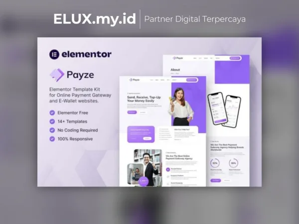 Foto Asli Payze Online Payment Gateway E Wallet Elementor Template Kit Lifetime