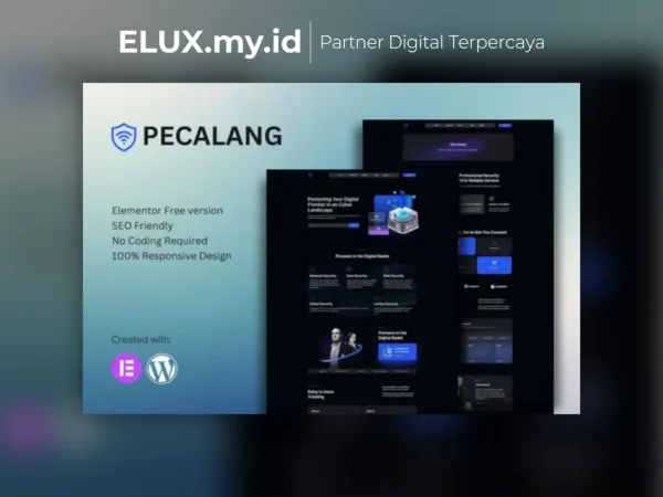 Foto Asli Pecalang Cyber Security Services Elementor Template Kit Lifetime