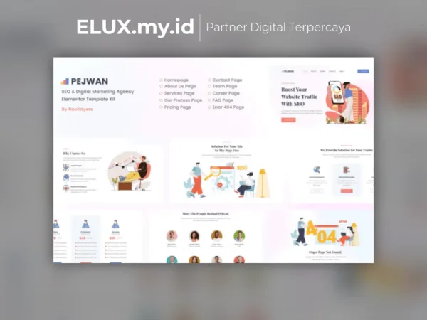 Foto Asli Pejwan Seo Digital Marketing Agency Template Kit Lifetime Unlimited