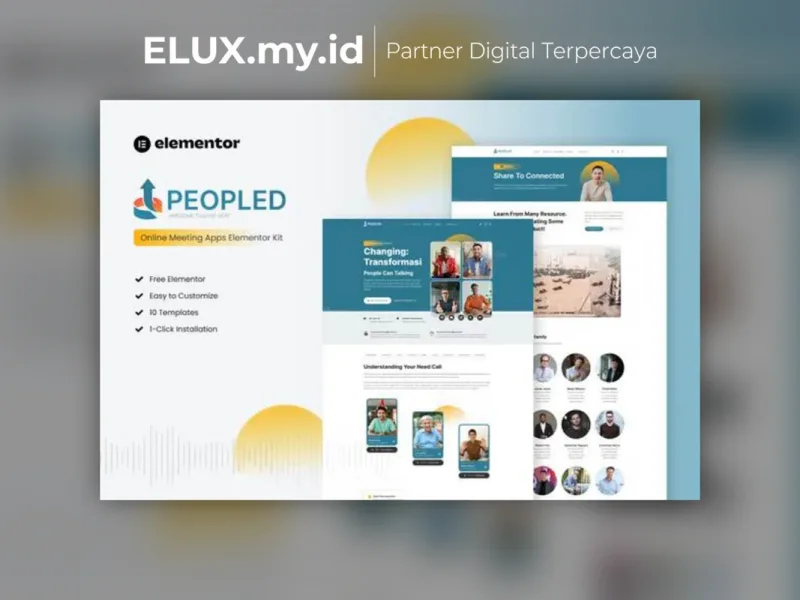Peopled Online Meeting App Elementor Template Kit Lisensi Resmi Peopled Online Meeting App Elementor Template Kit Lifetime
