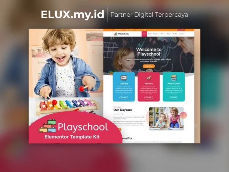 Playschool Childcare School Elementor Template Detail Produk Playschool Childcare School Elementor Template Kit Lifetime