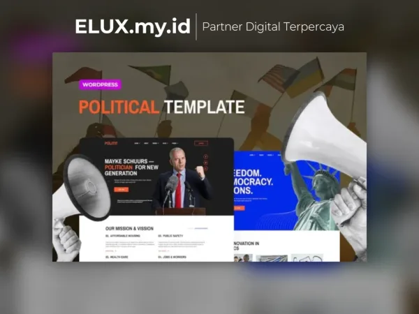 Foto Asli Politit Political Party Elementor Template Kit Lifetime Unlimited