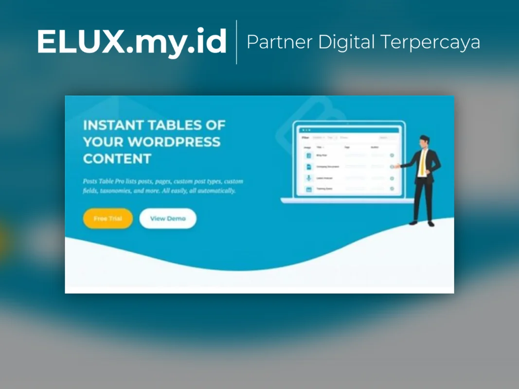 Marketplace Theme, Plugin & Template WordPress Premium Lisensi Resmi Posts Table Pro Barn2 Media WordPress Plugin