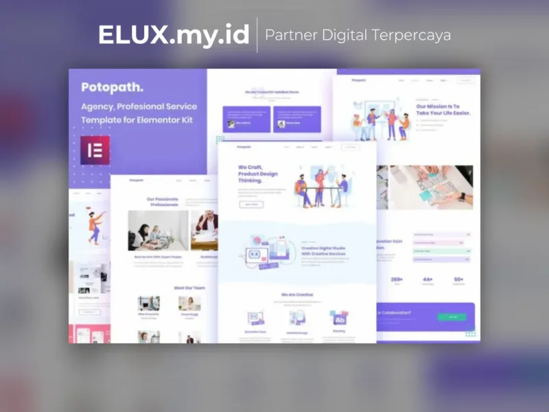 Potopath Digital Agency Elementor Template Kit Detail Produk Potopath Digital Agency Elementor Template Kit Lifetime Unlimited