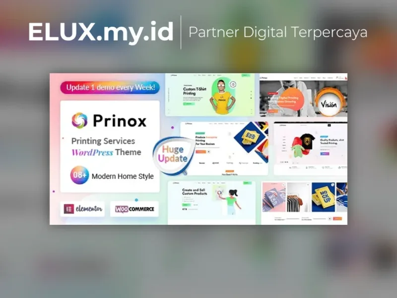 Tampilan Prinox Printing Services Wordpress Theme