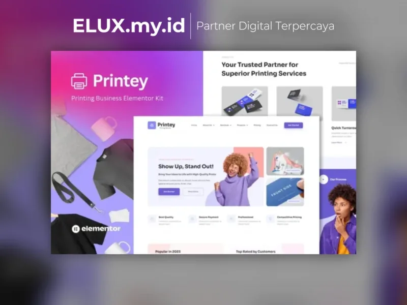 Printey Printing Business Elementor Template Kit Tampilan Printey Printing Business Elementor Template Kit Lifetime Unlimited