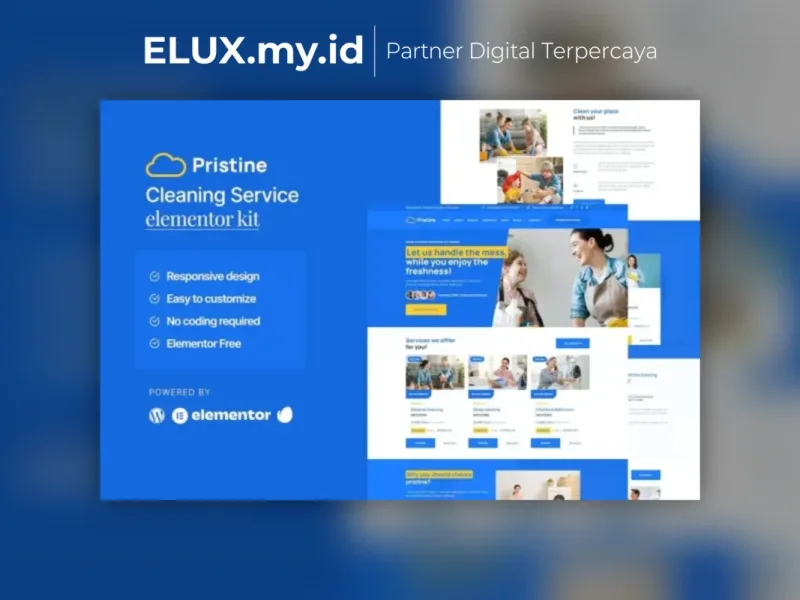 Pristine Cleaning Service Elementor Template Kit Tampilan Pristine Cleaning Service Elementor Template Kit Lifetime Unlimited