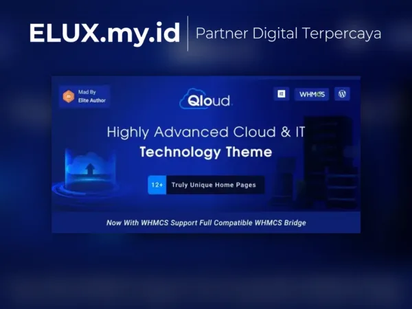 Lisensi Resmi Qloud Responsive Cloud Computing Server Wordpress Theme