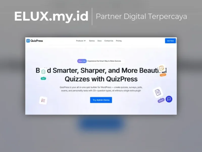Detail Produk Quizpress Premium Build Smarter Sharper And More Beautiful