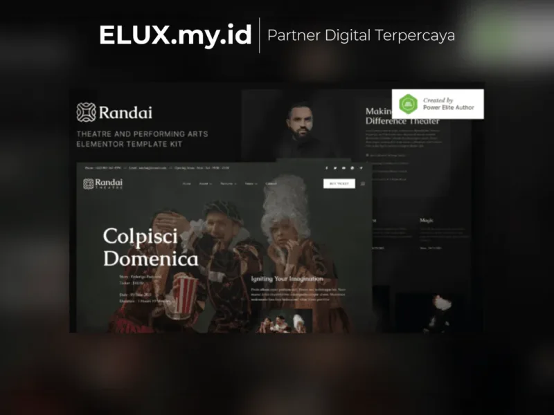 Randai Theater Entertainment Performing Arts Tampilan Randai Theater Entertainment Performing Arts Elementor Template Kit