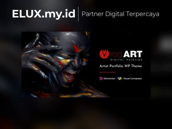 Foto Asli Red Art Artist Portfolio Wordpress Theme