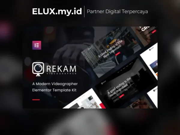 Detail Produk Rekam Kit Modern Videographer Elementor Template Kit Lifetime